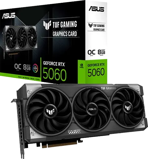 Відеокарта GeForce RTX 5060 8GB Asus TUF Gaming OC (TUF-RTX5060-O8G-GAMING)