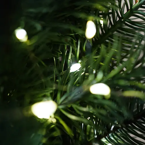 Гірлянда на батарейках Yasheng Lamps Крапля роси 100 LED теплий білий колір  - фото 2