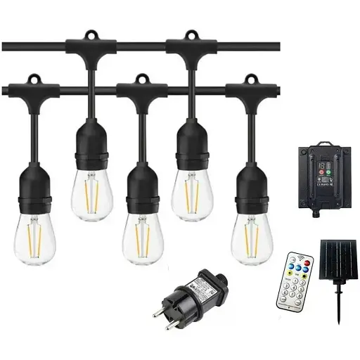 Садовая винтажная LED гирлянда Ретро Edison 5 м 10 Led 4 типа питания