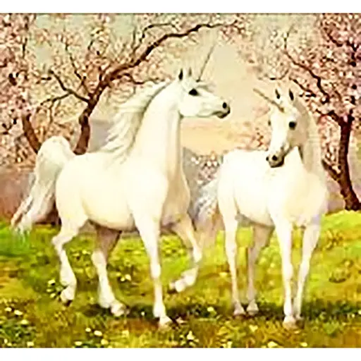 Алмазна мозаїка картини за номерами зі стразами на підрамнику "Чарівні конячки" 40*50 см (GA70558) - фото 1