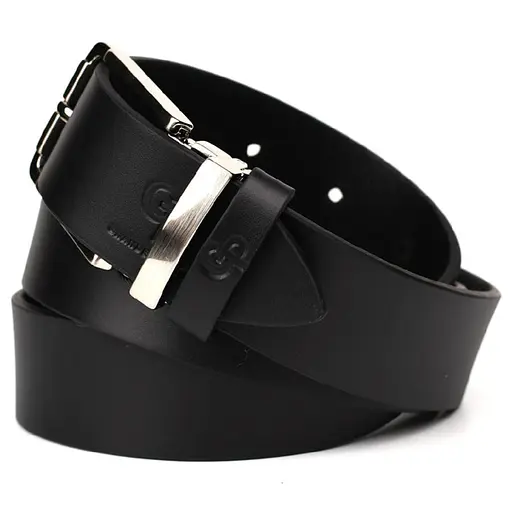 Ремінь шкіряний Grande Pelle чорний 120х3.5х0.5 см acs0032041 - фото 3