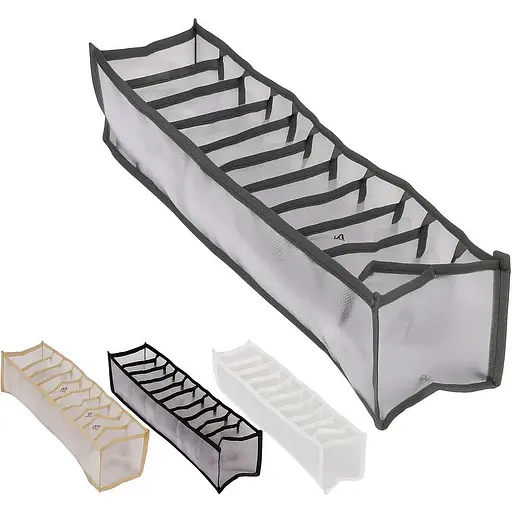 Коробка-органайзер Stenson для хранения белья 11 отделений 32х12х12 см [MD] - фото 1