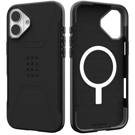 Оригинальный противоударный чехол UAG Civilian MagSafe для Iphone 16 Plus (6.7") Black 114443114040