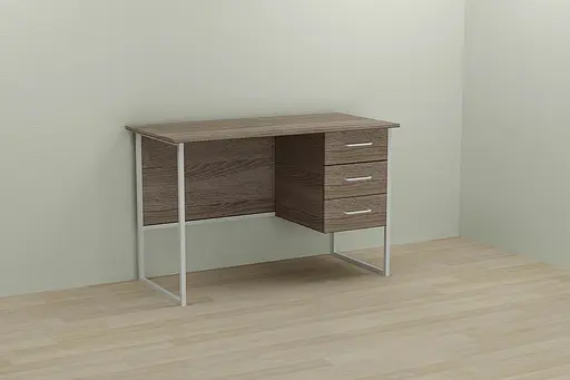 Компьютерный стол Ferrum-decor Гарри 75x140x70 белый ДСП Дуб Сонома Труфель 16мм (FRD-101013) - фото 3