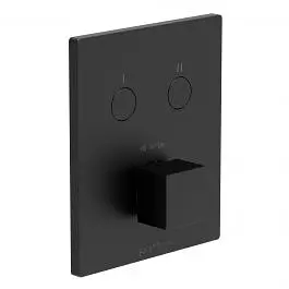 Термостат для душу на 2 споживача Paffoni Compact Box black matt CPT518NO, Чорний матовий - фото 1