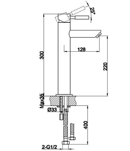 Змішувач для умивальника Kohlman Roxin Black QB170RB Чорний матовий - фото 3