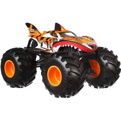 Машинка на радиоуправлении Mattel Hot Wheels Monster Trucks Tiger Shark 1:24 (HNV03)
