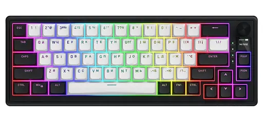 Клавіатура HATOR Skyfall 65 MAG ULTIMA 8K Wireless Black White (HTK3860UA) - фото 1