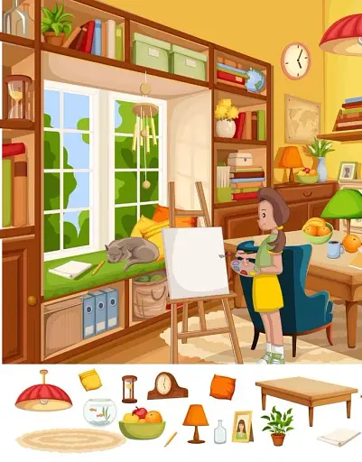 Книга-картонка Великий віммельбух. Мій будинок - фото 7