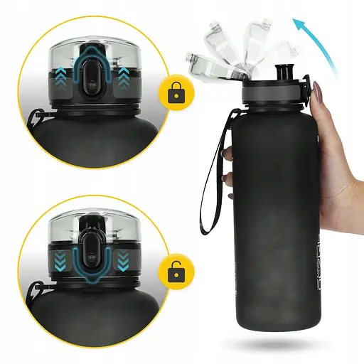 Пляшка для води 4FIZJO спортивна 1000 мл Black (P-5905973403788) - фото 9