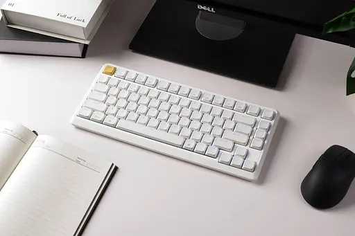 Клавіатура Keychron J1 82Key K pro Banana WL/BT/USB-A QMK Hot-swap EN/UKR RGB White (J1-Q4-UA) - фото 5