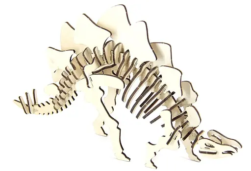 Дерев'яний конструктор "Стегозавр" 50 деталей - фото 6