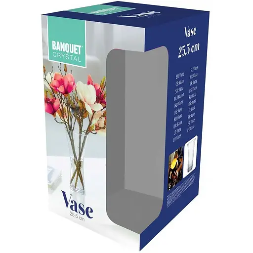 Ваза 25.5 см в подарочной коробке
