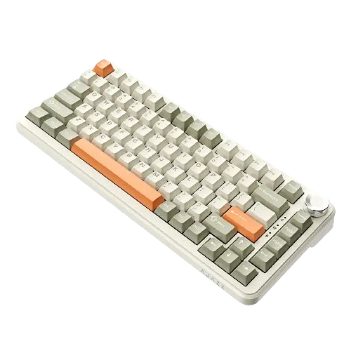 Клавиатура Ajazz AK820 Max Dual RGB Grey Beige Orange - фото 2