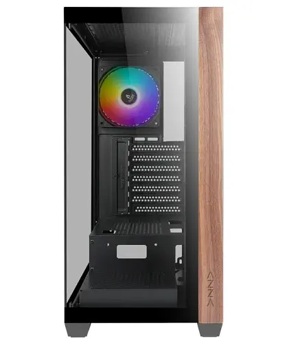 Корпус Azza NEPTUNE, Black, без БЖ, Mid Tower, для ATX/Micro ATX/Mini ITX, USB 3.0/2xUSB 2.0, макс. CPU - 170 мм/VGA - 300 мм, 3x120 мм ARGB, боковая и передняя панель из закаленного стекла CSAZ-491 - фото 4
