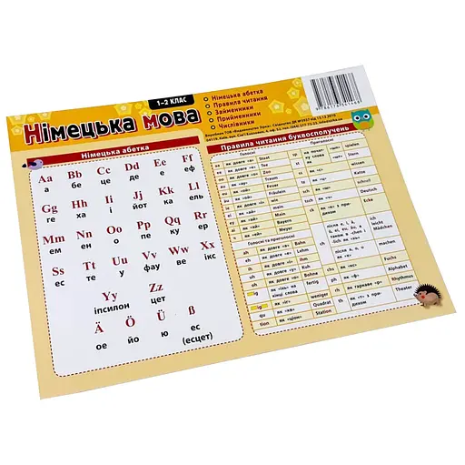 Картонка-подсказка Немецкий Язык 1 кл. ZIRKA 109265 - фото 3