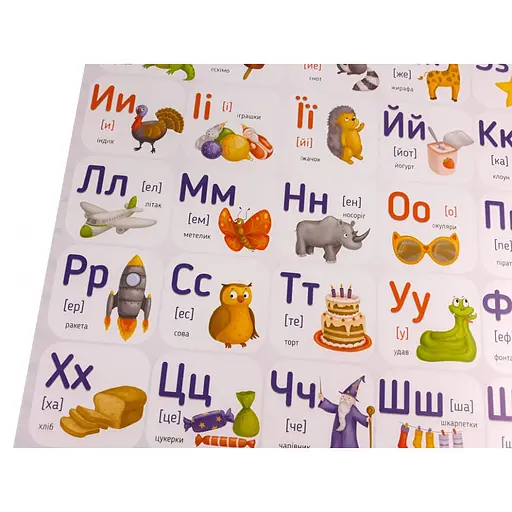 Плакат Украинский алфавит 120498 - фото 3