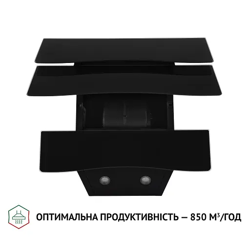 Вытяжка декоративная наклонная Perfelli DNS 6482 D 850 BL LED - фото 6