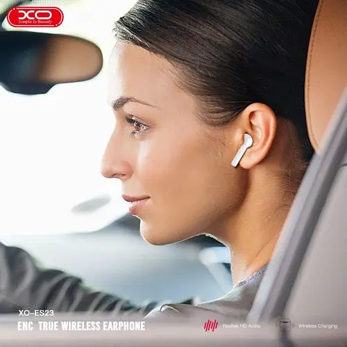 Навушники бездротові XO ES23 bluetooth headset ( with wireless charging function) білі - фото 5