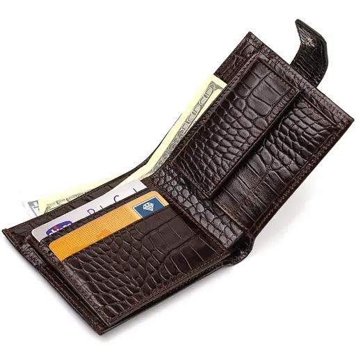 Мужской кожаный кошелек Canpellini 11.5х10х1 см acs0025686 - фото 4