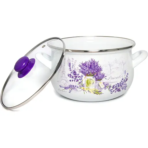 Кастрюля Gusto GT-T-124-L Лаванда 16 см 2.1 л (96028) - фото 5