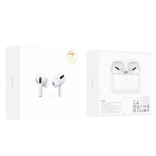 Беспроводные TWS наушники Hoco EW66 вакуумные white - фото 6