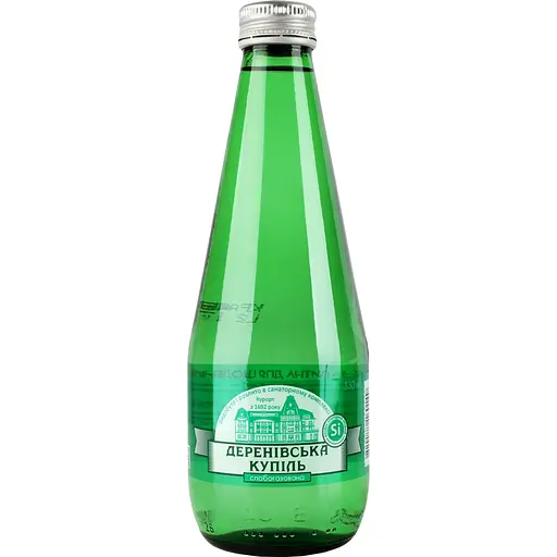 Питна вода Деренівська Купіль слабогазована 0.33 л - фото 1