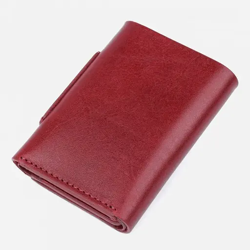 Женское кожаное портмоне Grande Pelle 8х10х2 см acs0024484 - фото 2