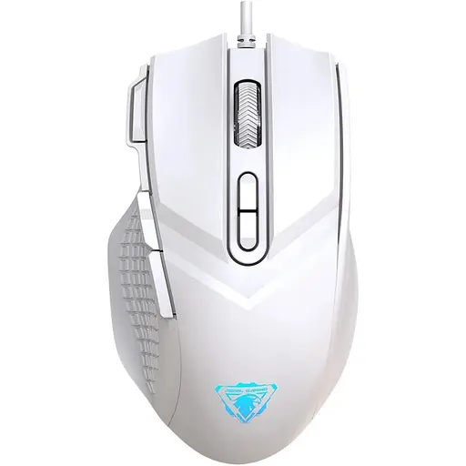 Проводная мышь Jedel GM800 игровая с RGB подсветкой белый - фото 1