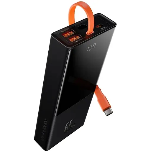 Повербанк Baseus Elf Digital Display 20000 mAh 65W Black (PPJL000001) - фото 3