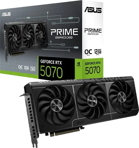Відеокарта GeForce RTX 5070 12GB Asus Prime OC (PRIME-RTX5070-O12G)