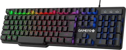Клавіатура GamePro GK380 RGB USB Black (GK380) - фото 3
