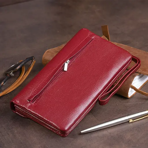 Жіночий шкіряний гаманець-клатч ST Leather 19х9.5х2.5 см acs0015829 - фото 10