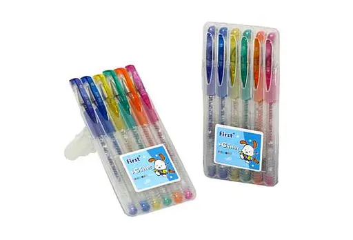 Набор гелевых ручек с блеском, 6 цветов, GB-205-6