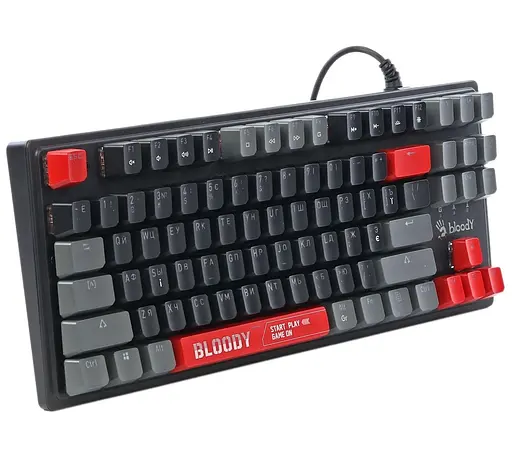 Клавиатура Bloody A4Tech S310N USB (Energy Red) Black (S310N (Energy Red)) - фото 5
