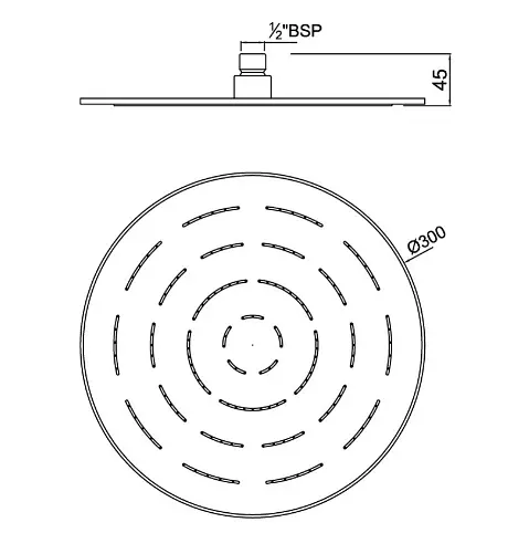 Верхний душ Jaquar Maze OHS-CHR-1633, Хром - фото 2