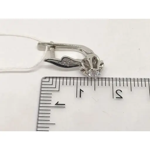 Золотые серьги Гаразд с фианитами. 3533543Б - фото 6