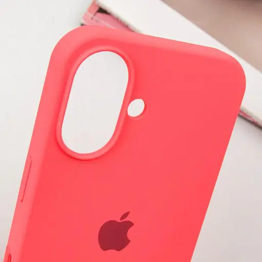Чехол Epik Silicone Case Full Protective AA для Apple iPhone 16 Plus 6.7 Арбузный/Watermelon red - фото 5