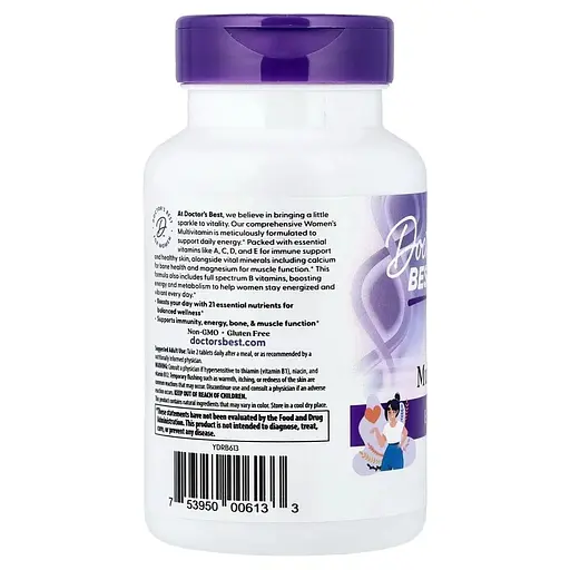 Мультивітаміни для жінок Doctor's Best Women's Multi-Vitamin 120 таблеток - фото 3
