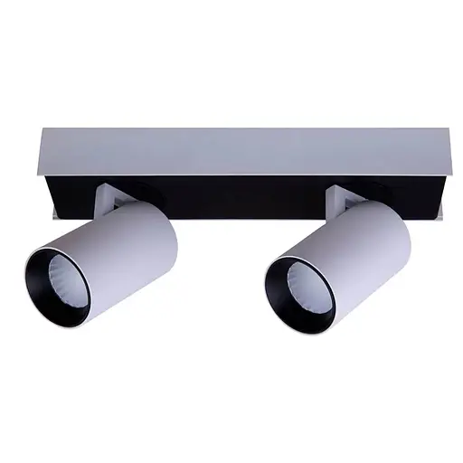 Точковий світильник MJ-Light S056 2X10W WH+BK 3000K - фото 1