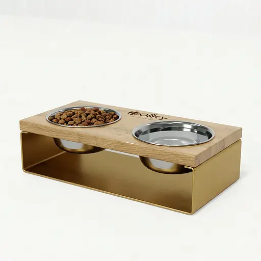Hollky StellWood — миски на підставці для маленьких собак та котів (2 × 0,45 л)