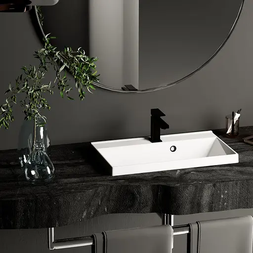 Раковина матовая врезная Amidicon Rubicon 60 600x350 из литого камня RUBICON_60_MAT, Белый матовый - фото 9