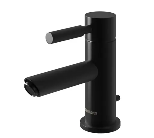 Смеситель для умывальника Kohlman Roxin Black низкий QB100RB Черный матовый - фото 1