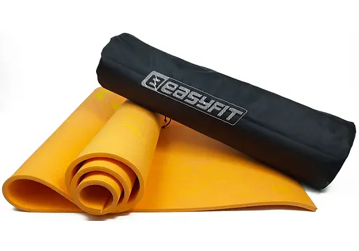 Коврик для йоги и фитнеса EasyFit PER Premium Mat 8 мм + Чехол оранжевый (EF-1930s-1-O) - фото 1