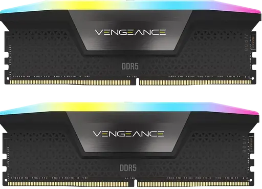 Оперативна пам'ять Corsair 32GB (2x16GB) DDR5 6000MHz Vengeance RGB Black (CMH32GX5M2E6000C36)