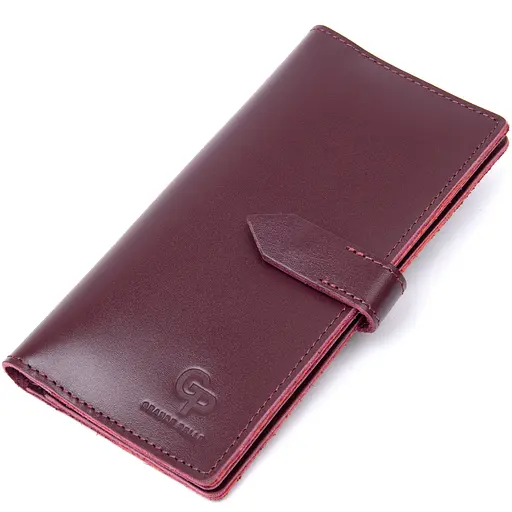 Женское кожаное портмоне Grande Pelle 9х18х1.5 см acs0018759 - фото 1