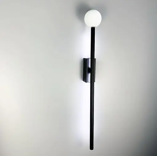 Мінімалістичне видовжене бра з білим плафоном Line F Арт. WJ33 - фото 3