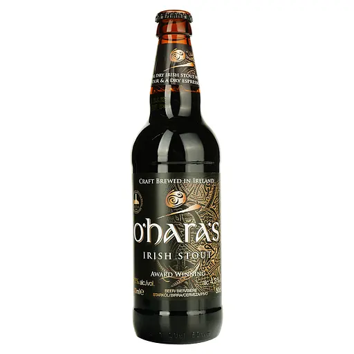 Пиво O'Hara's Irish Stout темное отфильтрованное 4.3% 0.5 л