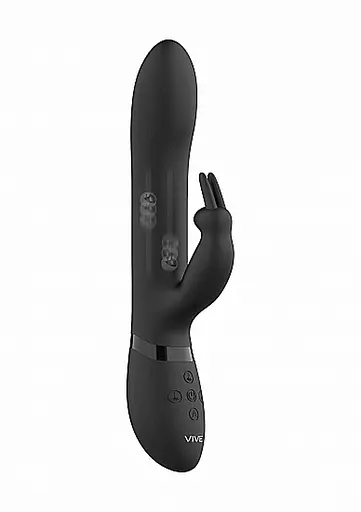 Вибратор-кролик Vive Amoris, 23 см (черный) - фото 8
