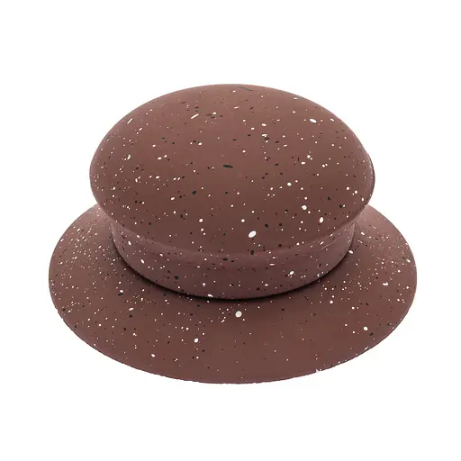 Ручка для кришки каструлі сковороди кругла керамічна, Kitchen Master Коричневий 85609 - фото 1